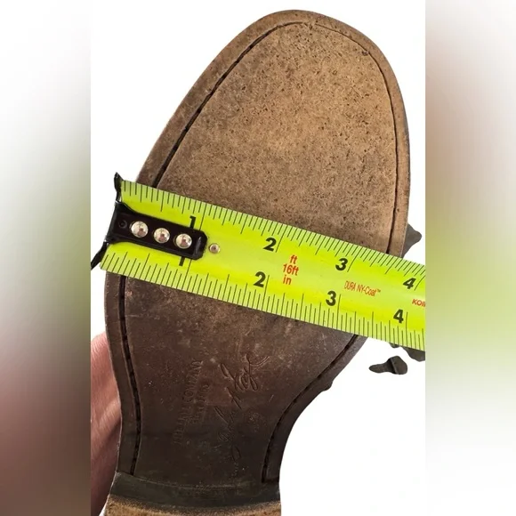 Frye Engineer Boots Brown Leather Moto Harness Mid Calf Distressed 7.5 B - Picture 15 of 16